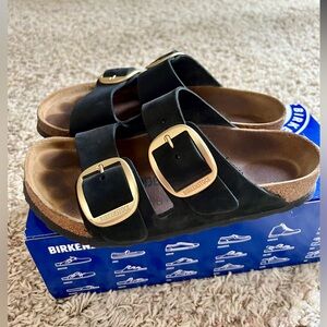 ✨Birkenstock Arizona Big Buckle Nubuck Leather Sandals✨